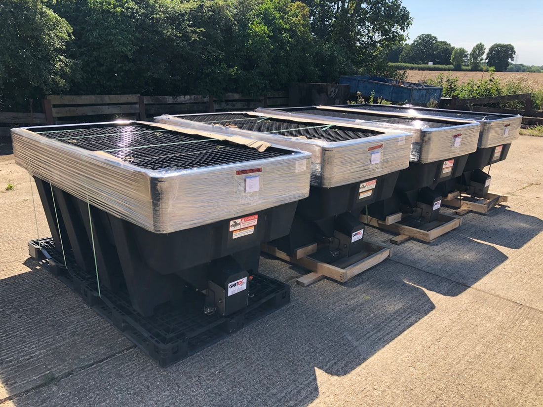 SaltDogg hopper spreaders suitable for professional winter maintenance