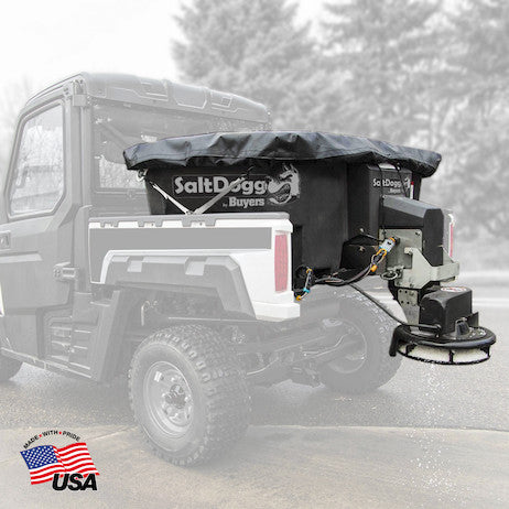 SaltDogg SHPE0400 utility vehicle mounted spreader, Made in USA graphic