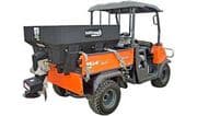 SaltDogg SHPE0750 450L hopper salt spreader spinner and chute view